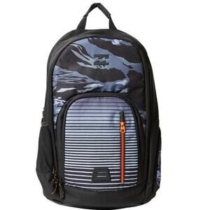 Billabong Command Backpack book lap top bag Black Grey Camo New